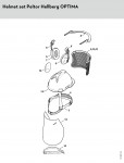 Stihl HELMET SET PELTOR HELLBERG OPTIMA Head Protection Spare Parts